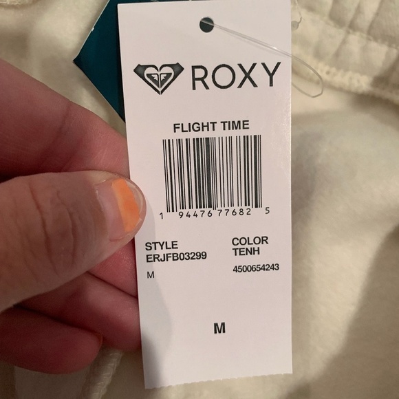Roxy Flight Time Cargo Pocket Sweatpants Metro Heather Medium NWT - Picture 5 of 8